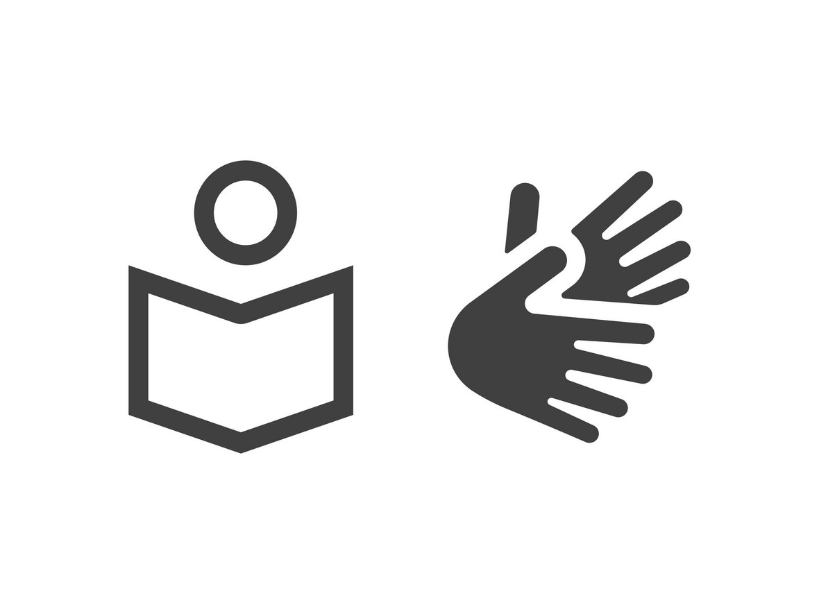 Logo für Gebärdenvideo und Leichte Sprache