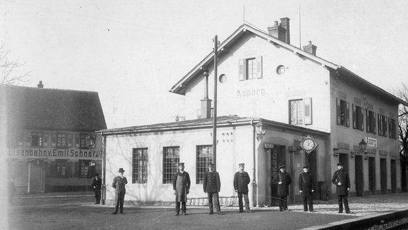 Bahnhof um 1900