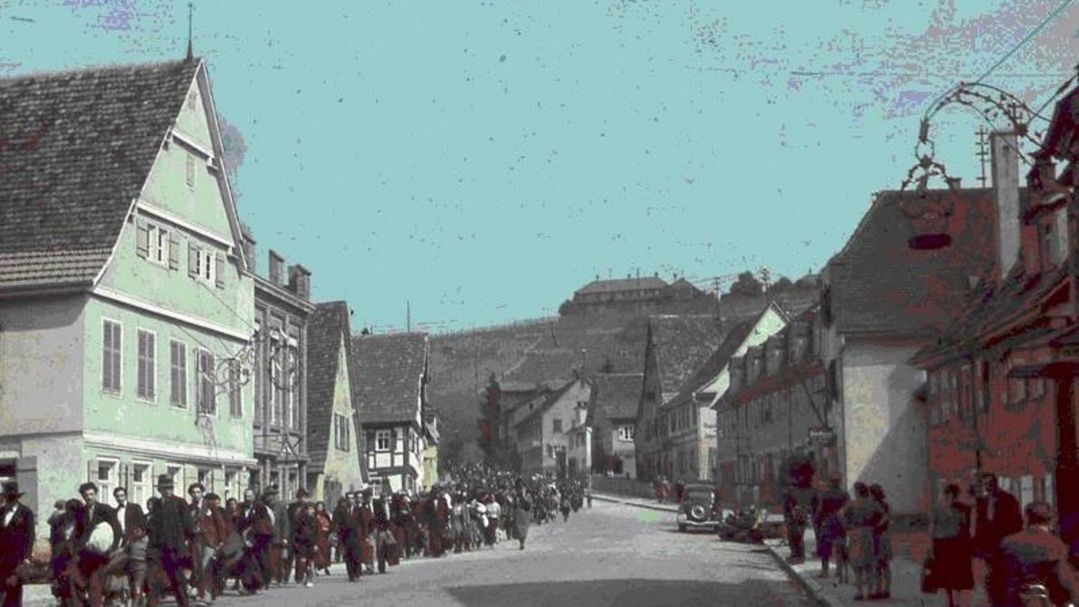 Weg der Sinti und Roma vom Hohenasperg durch die Stadt zum Bahnhof 